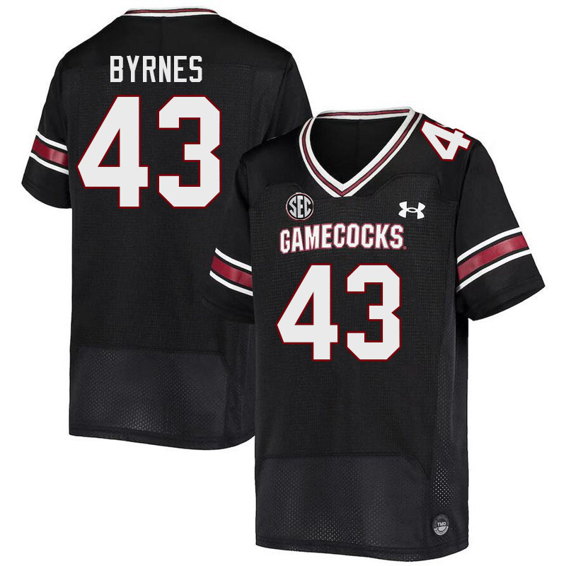 Men #43 Joseph Byrnes South Carolina Gamecocks 2023 College Football Jerseys Stitched-Black